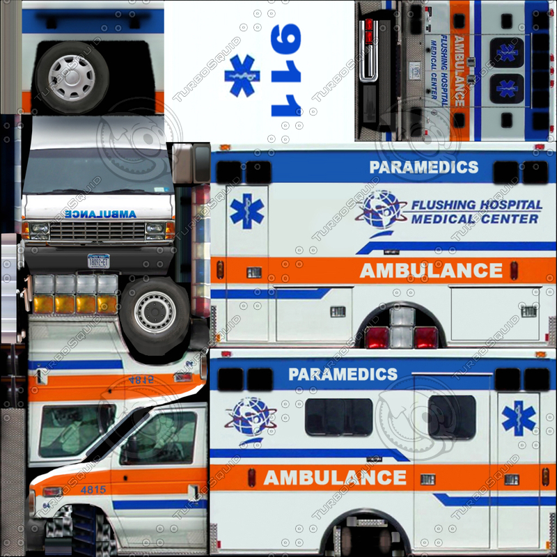 3d model generic ambulance games