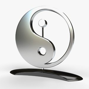 sculpture yin yang 3d model