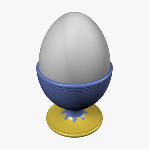 3d model of boiled egg