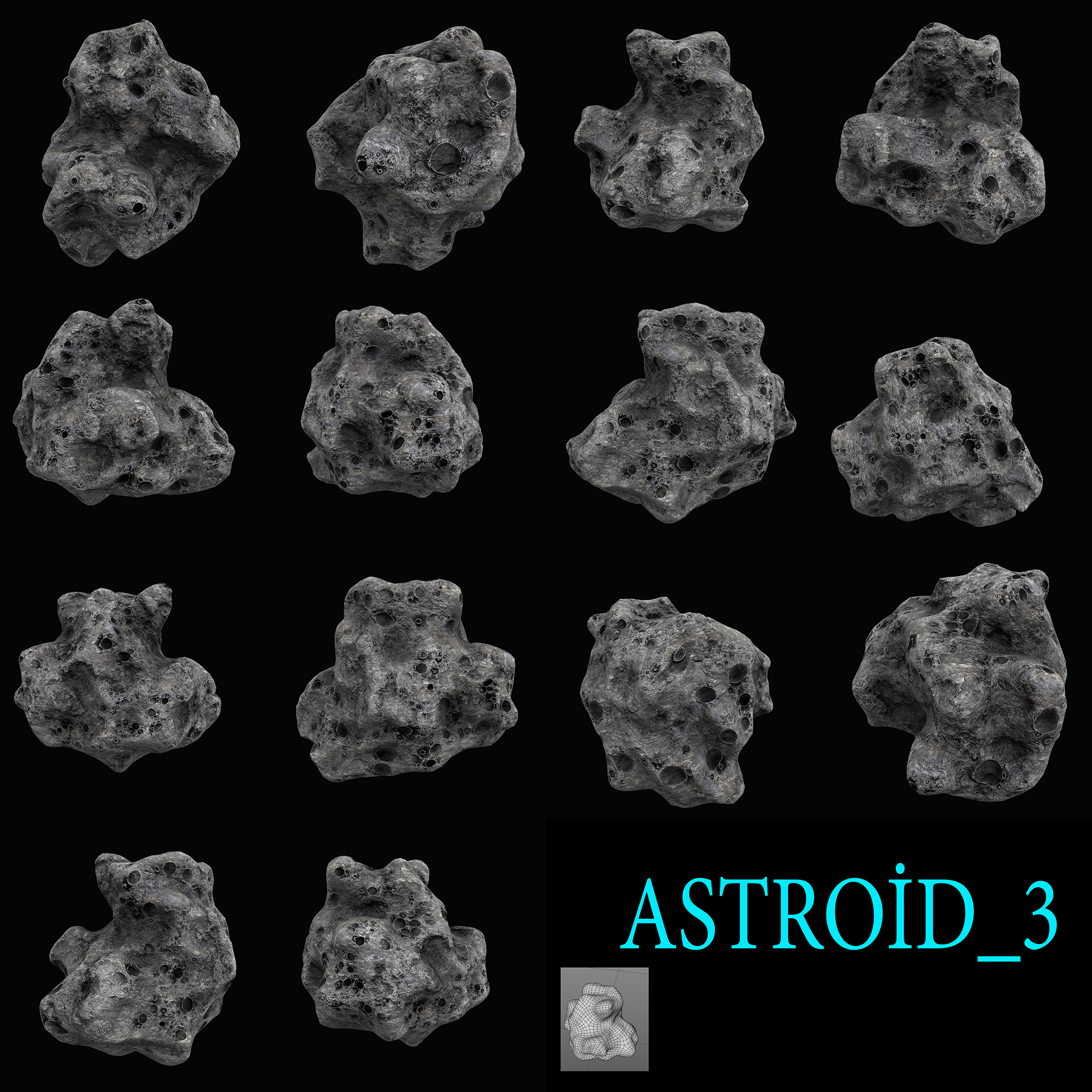 astroid 1 3d obj