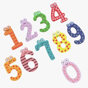 3d children magnets