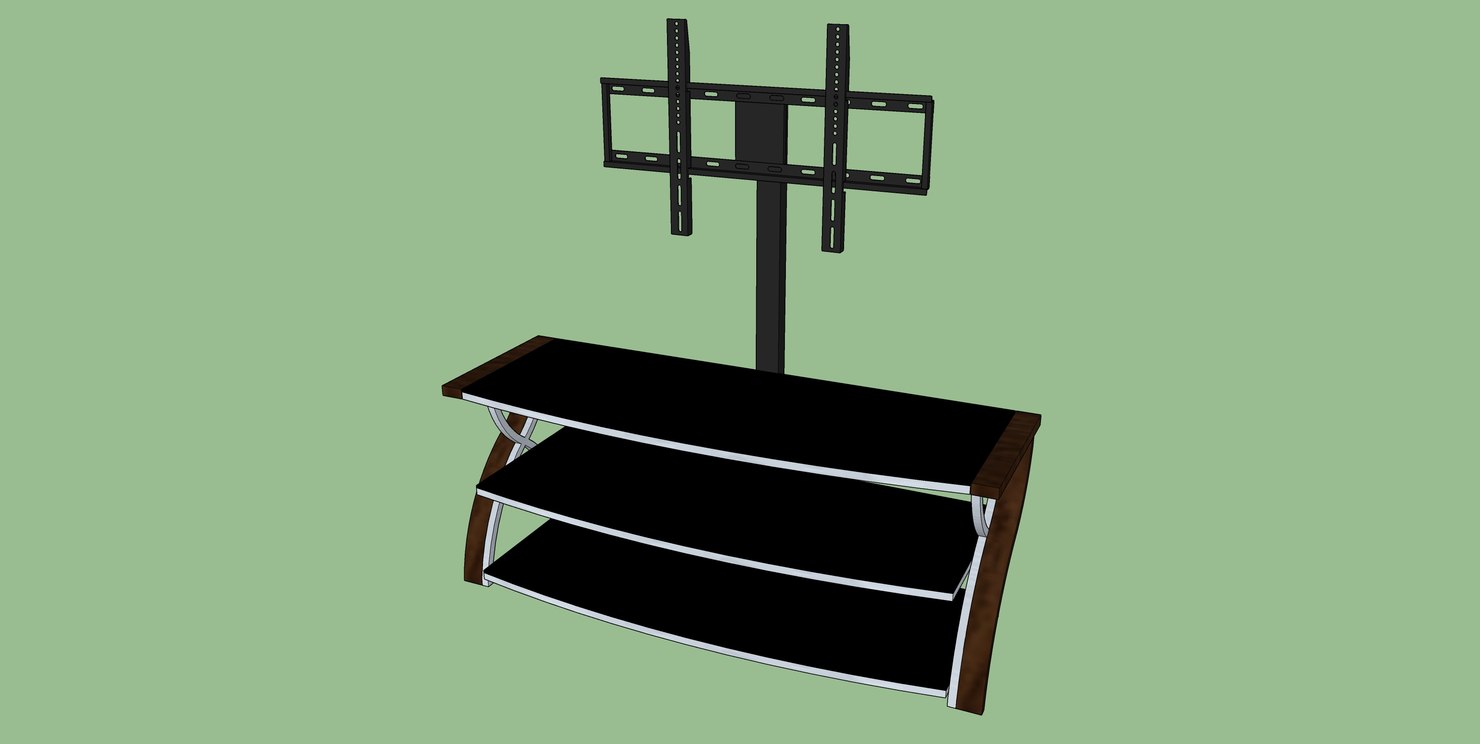 Whalen Furniture Bbxl54nv 3 In 1 3d Model