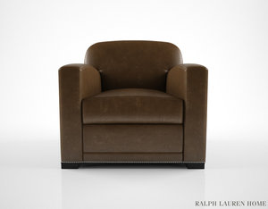 3d model ralph lauren grant chair