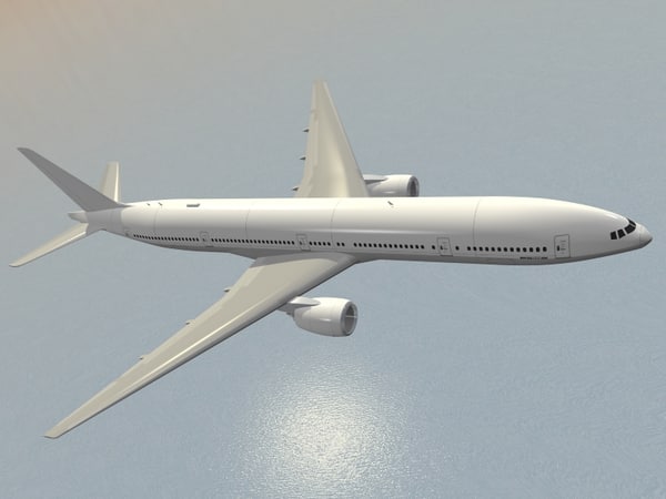 B 777 Jet Airliner 3d Model