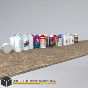 3ds max architectural spray cans dirty
