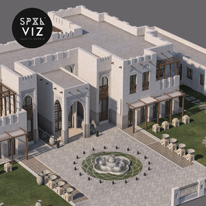 3d villa architecture