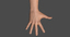 rigged human hands male 3d c4d