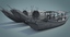 chinese boat 3d max