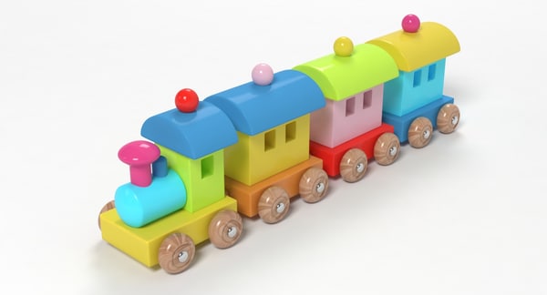 wooden train toy