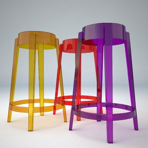 3d model bar stool charles ghost