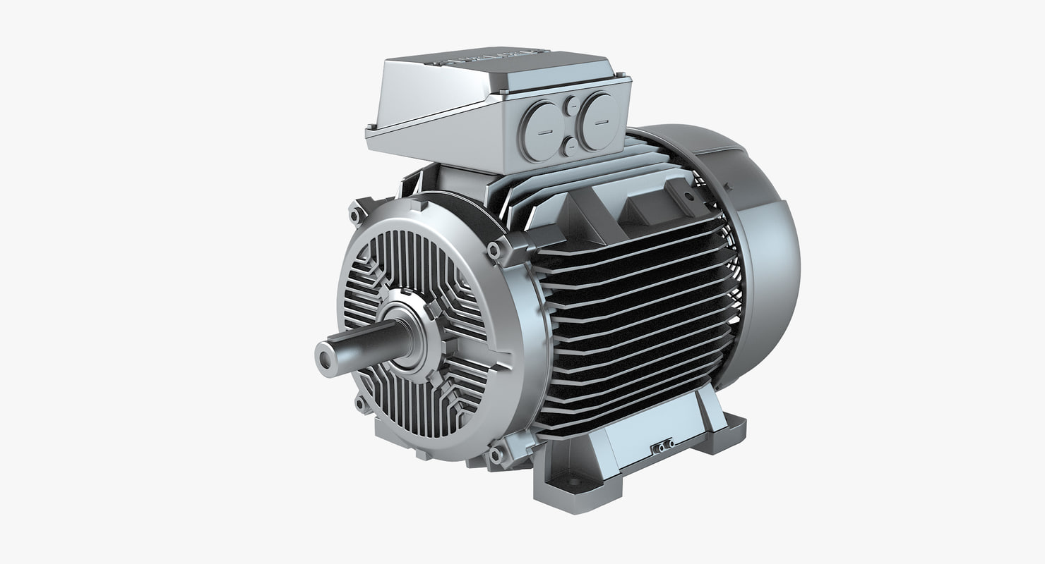 siemens electric motor 3d model