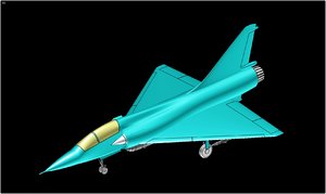 3d model mirage 2000 fighter aircraft