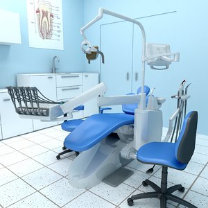 3d compact dental operatory model