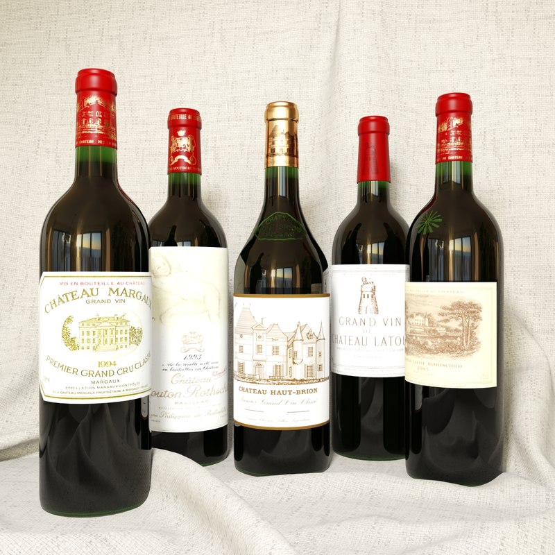 max 5 famous wines bordeaux