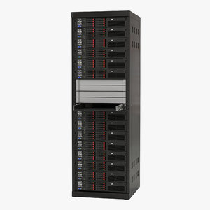 3d servers rack 2 model