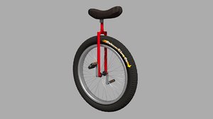 road unicycle 3d blend