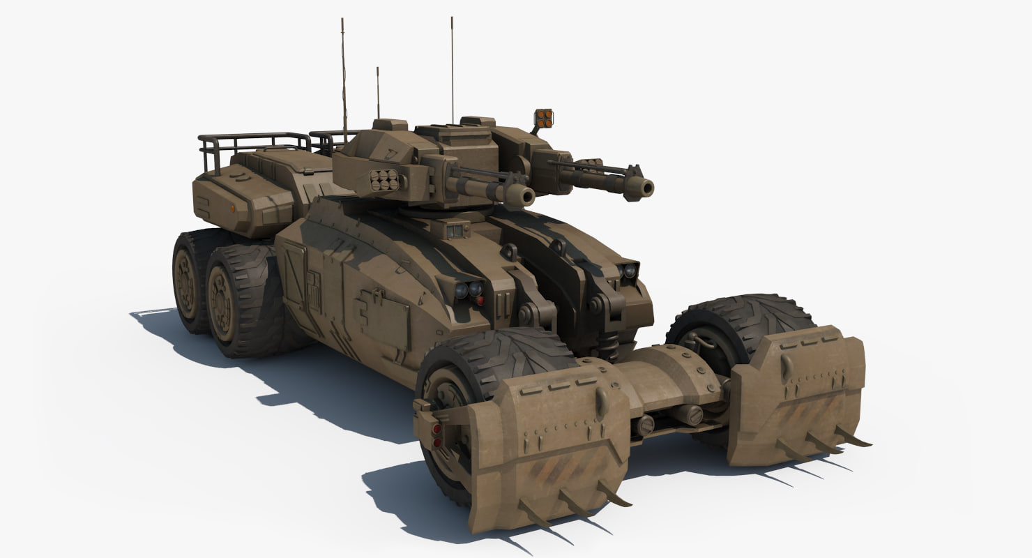 scifi vehicle 3d model