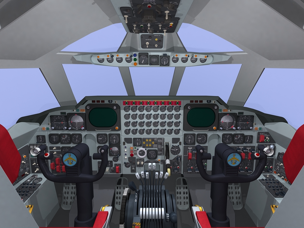 B-52 Cockpit 3d Model