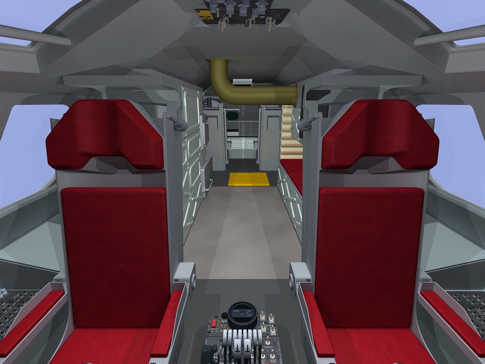 B-52 Cockpit 3d Model