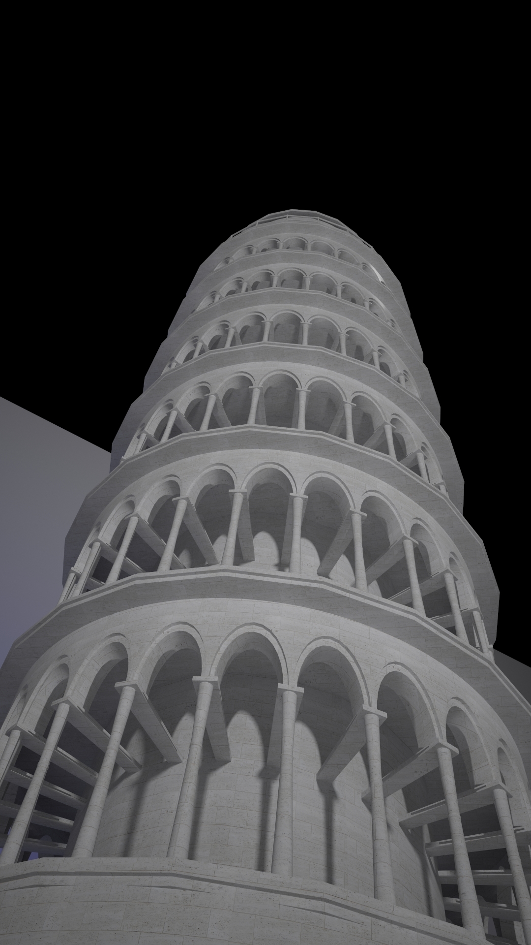 pisa tower 3d max