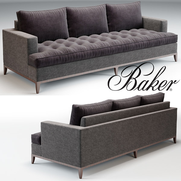 Baker Bennet Sofa Nr 6567s 3d Modell Turbosquid 989990