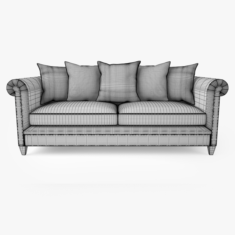 crate barrel durham sofa 3d max