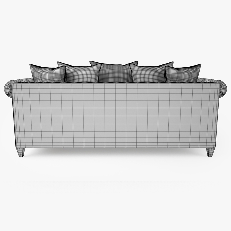 crate barrel durham sofa 3d max