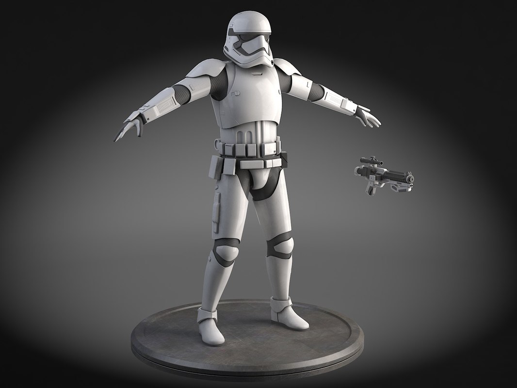 stormtrooper blaster 3d model