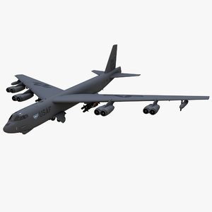 boeing b52 stratofortres 3d model