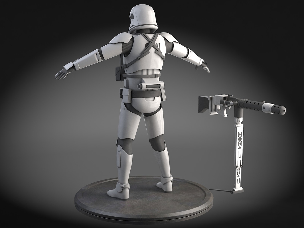 Star Wars Primeira Ordem Stormtrooper Heavy Modelo 3D - TurboSquid 990171