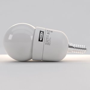 led spherical bulb lamp 3d model