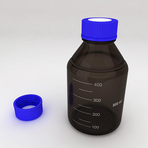 3d solvent bottle model