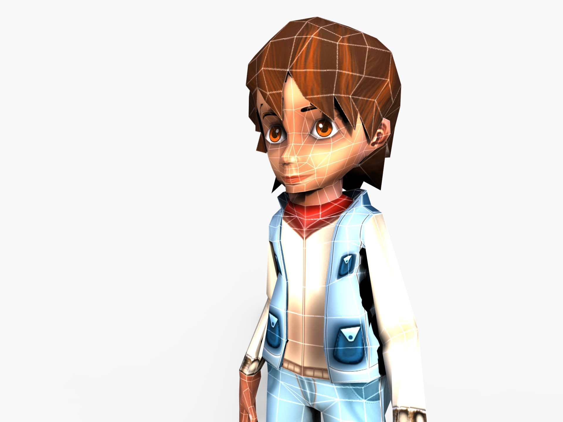 卡通男孩3d模型