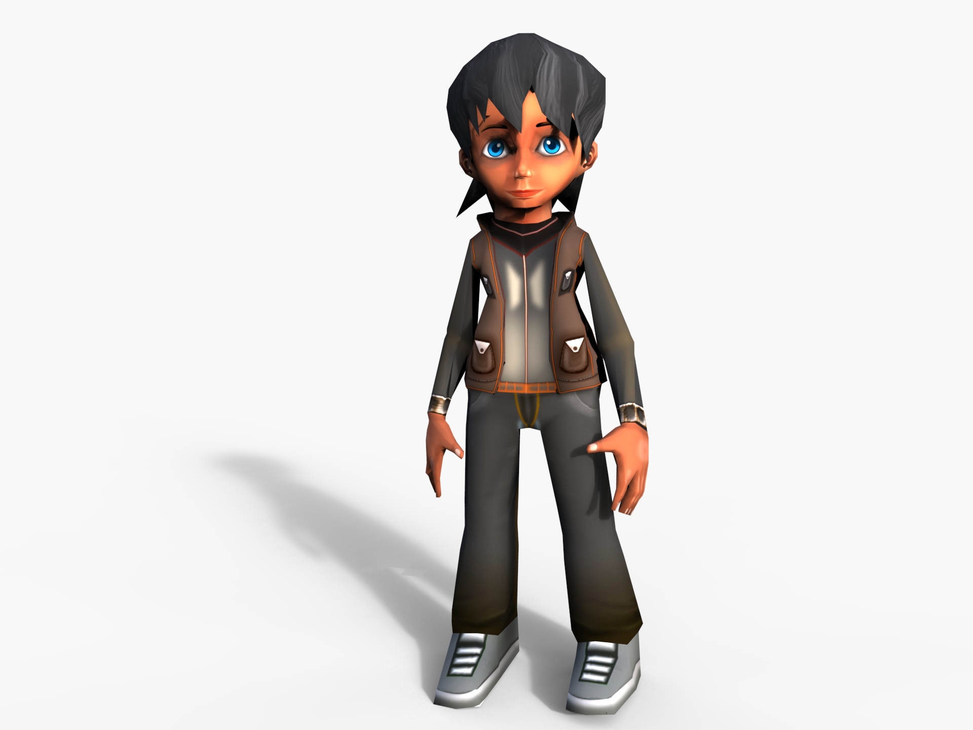 卡通男孩3d模型