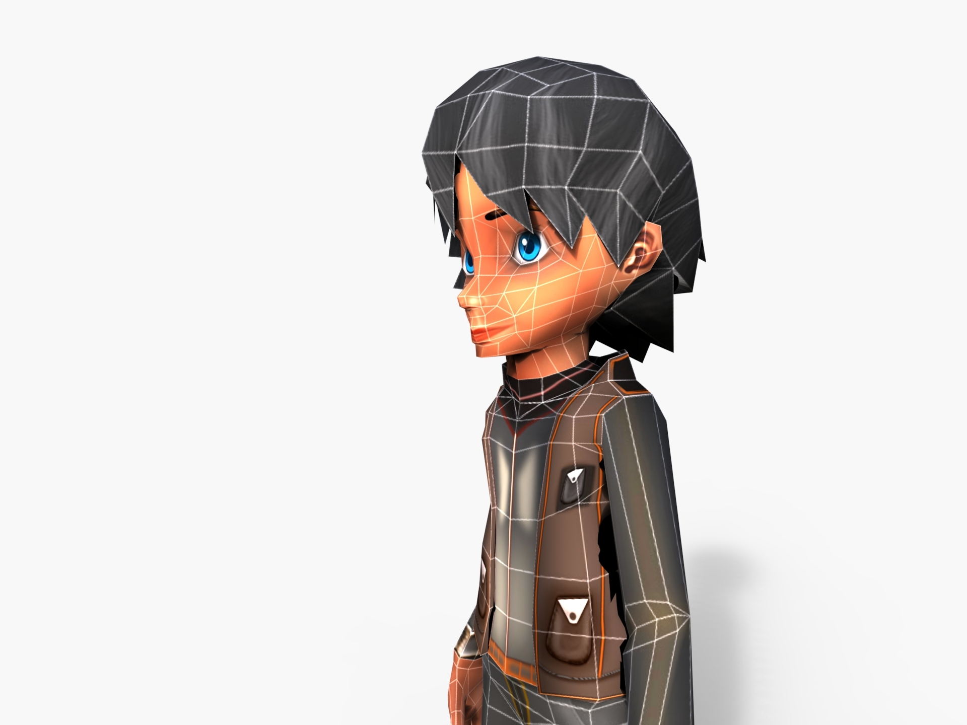 卡通男孩3d模型