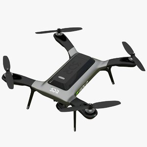 3dr solo smart drone 3d model