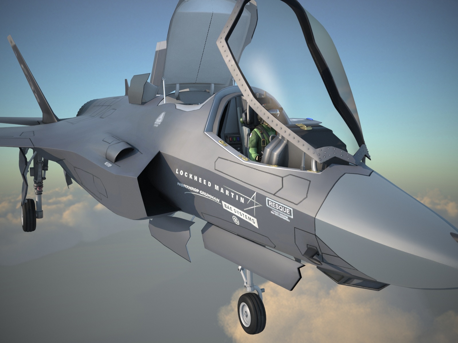 洛克希德马丁公司f-35b闪电ii3d模型