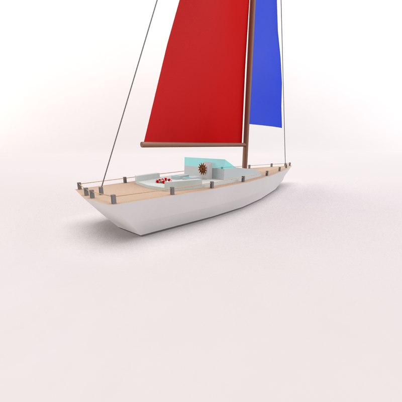 3dsmax cartoon toon yacht
