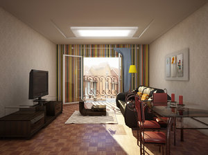 3d room interior