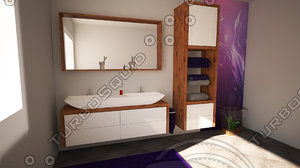 3d model bathroom