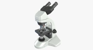 3d model microscope asset polys
