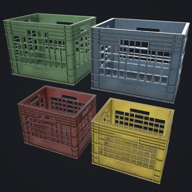 Plastic Crate 3d Max