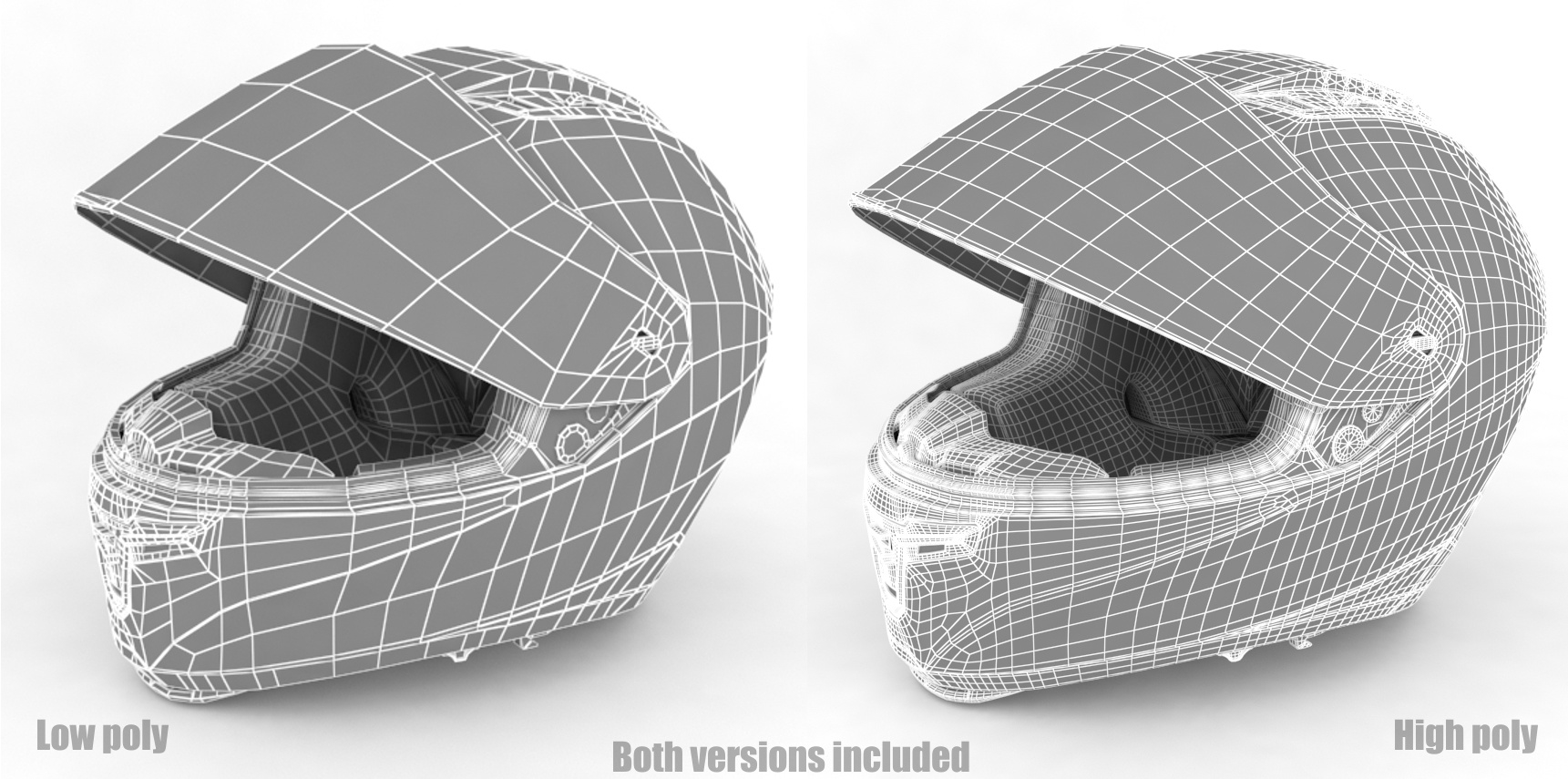 motorcycle helmet 3d model