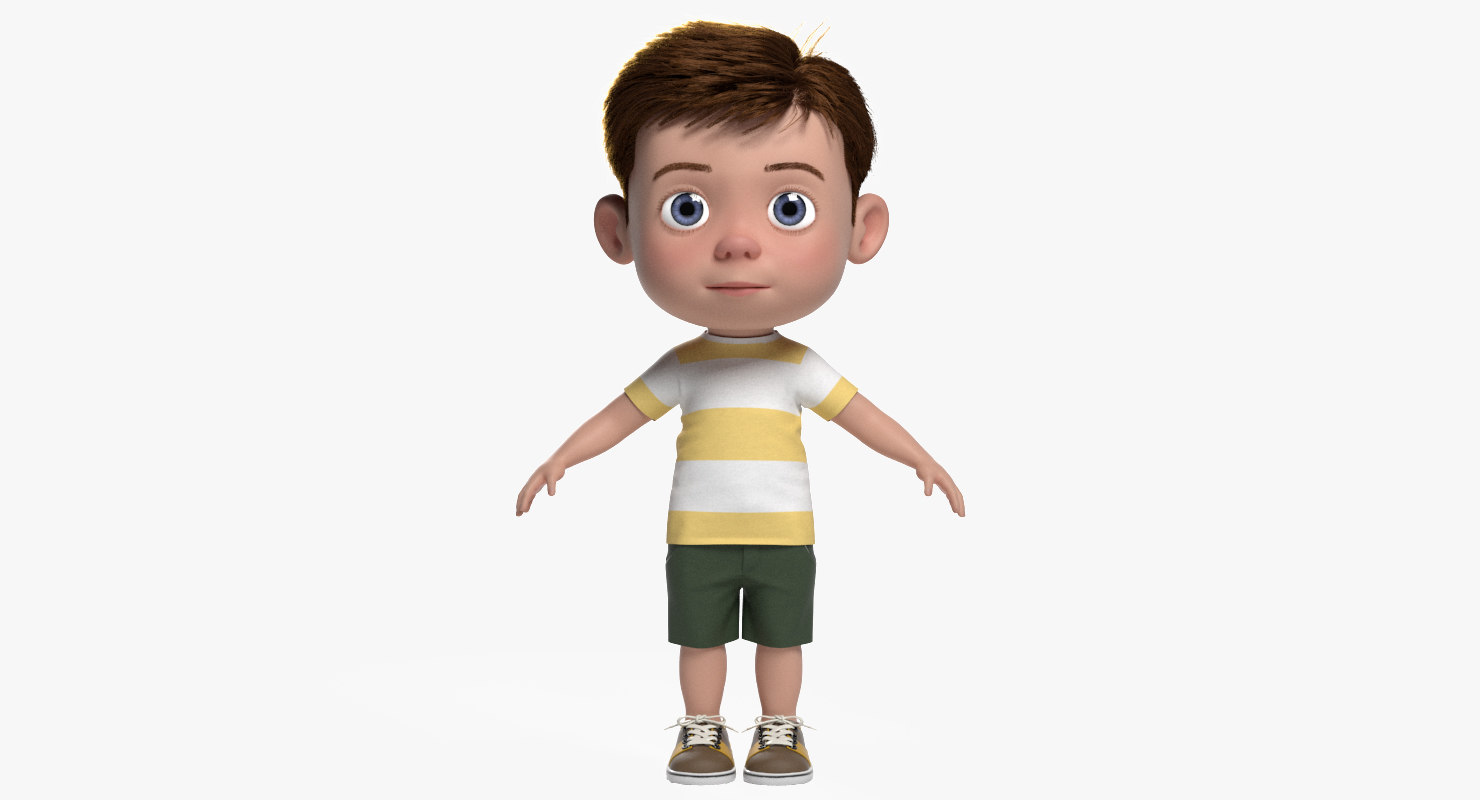 Cartoon Character 3d Model Free Download - Vários Modelos