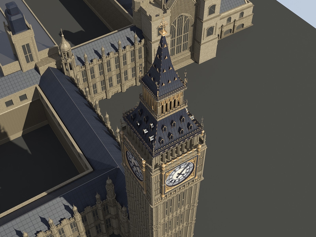 London Big Ben 3d Model