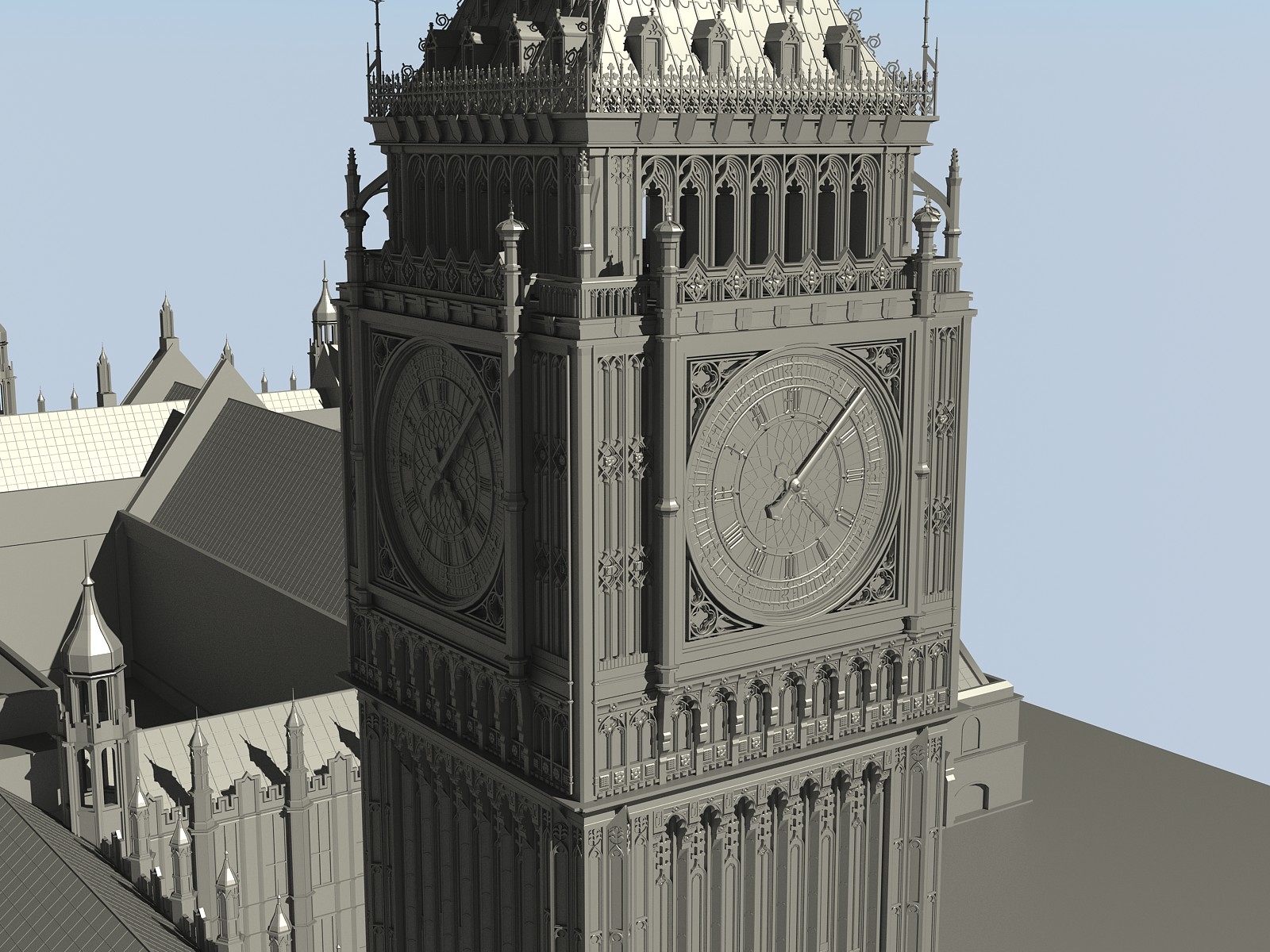 London Big Ben 3d Model