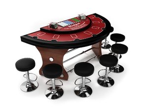 3ds max blackjack table