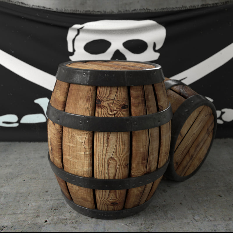 maya pirate barrel