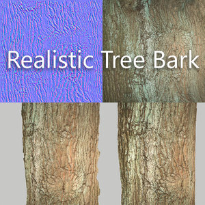 360 tree bark obj