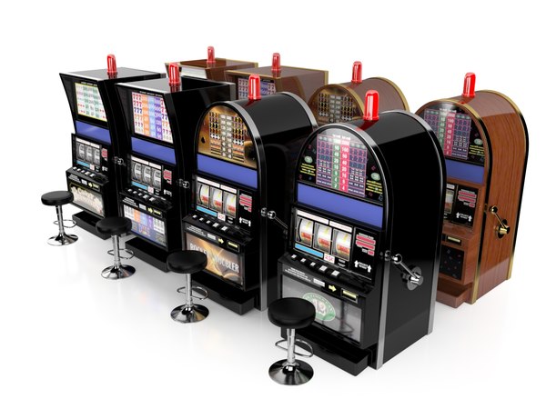 slot machines set 3d max